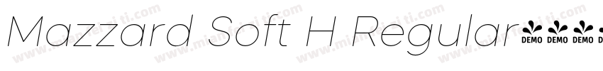Mazzard Soft H Regular字体转换